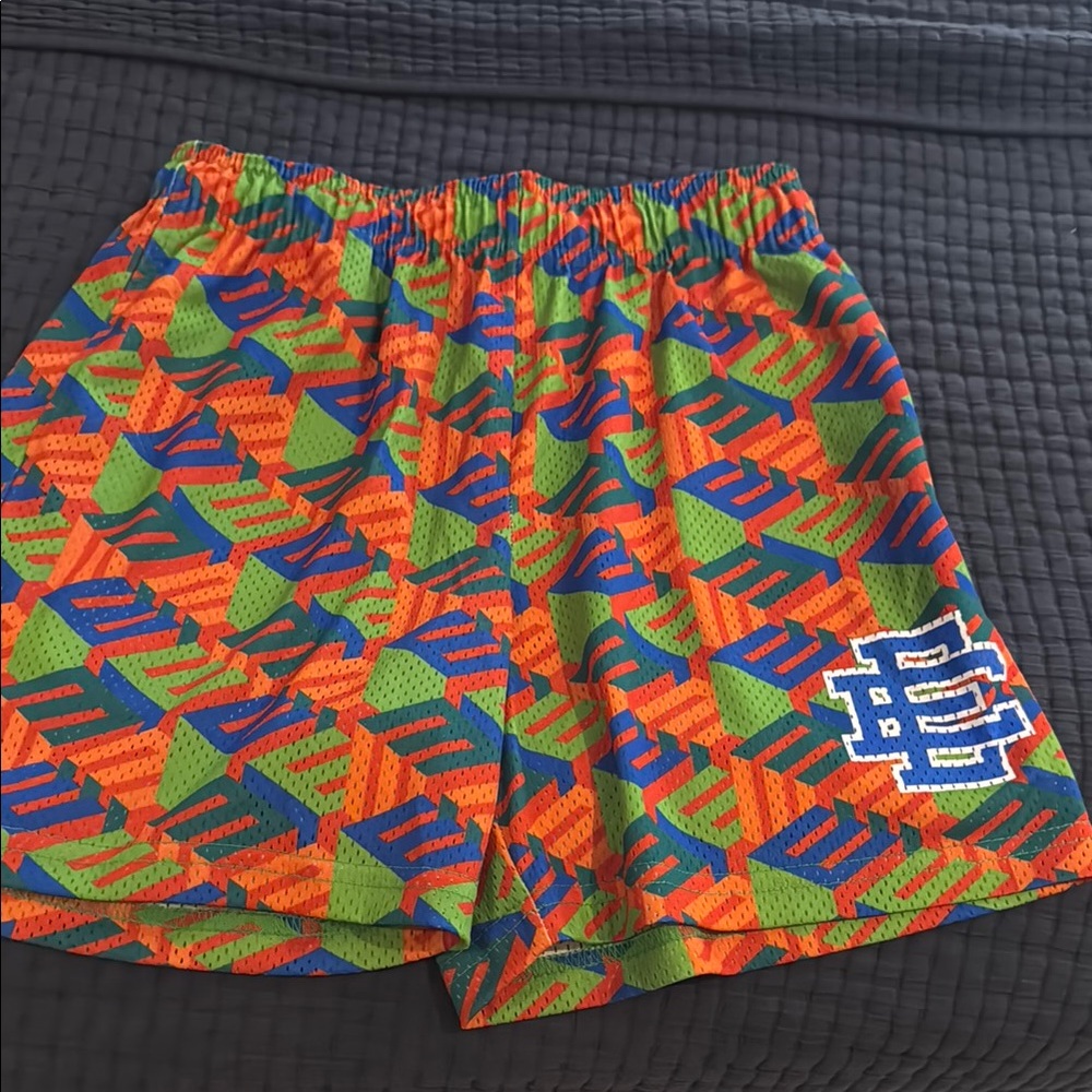 Colorful Eric Emanuel Geometric Men's Shorts